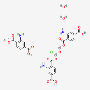 ALUMINUM AMINOTEREPHTHALATE HYDROXIDE CHLORIDE 분자 구조