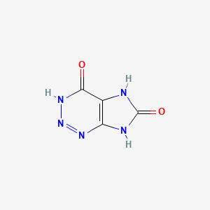 AZA-OXOHYPOXANTHINE 분자 구조