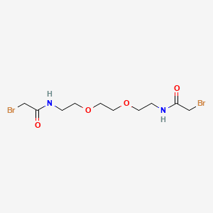 BIS-BROMOACETYLAMINOETHYL GLYCOL 분자 구조