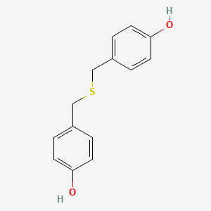 BIS-HYDROXYBENZYL SULFIDE 분자 구조