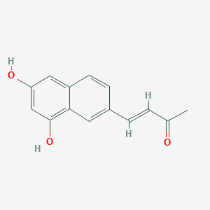 BUTENEONE NAPHTHALENEDIOL 분자 구조