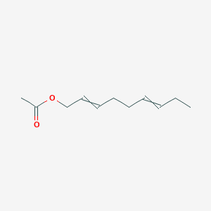 2,6-Nonadien-1-ol, acetate, (E,E)- 분자 구조