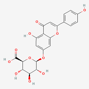 APIGENIN 7-GLUCURONIDE 분자 구조