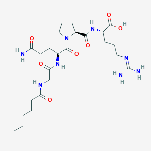 CAPROOYL TETRAPEPTIDE-3 분자 구조