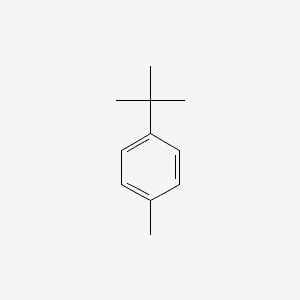 Benzene, 1-(1,1-dimethylethyl)-4-methyl- 분자 구조
