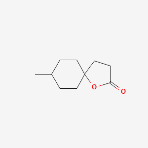 CIS-8-METHYL-1-OXASPIRODECANONE 분자 구조