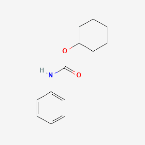 CYCLOHEXYL PHENYLCARBAMATE 분자 구조