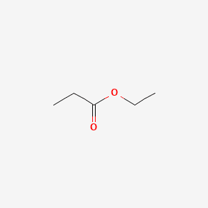 Propanoic acid, ethyl ester 분자 구조