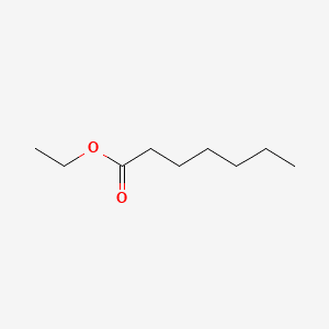 Heptanoic acid, ethyl ester 분자 구조