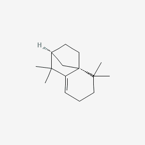 2H-2,4a-Methanonaphthalene, 1,3,4,5,6,7-hexahydro-1,1,5,5-tetramethyl-, (2S-cis)- 분자 구조