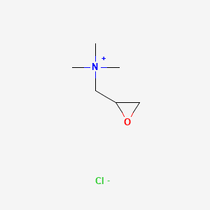 Oxiranemethanaminium, N,N,N-trimethyl-, chloride 분자 구조
