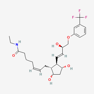 DECHLORO ETHYLCLOPROSTENOLAMIDE 분자 구조