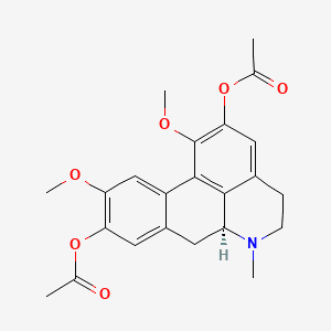DIACETYL BOLDINE 분자 구조