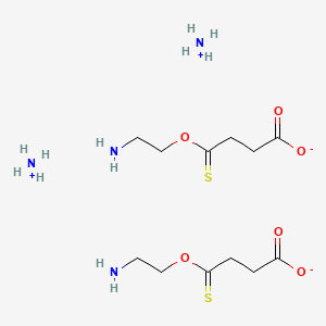 DIAMMONIUM AMINOETHYLTHIOSUCCINATE 분자 구조