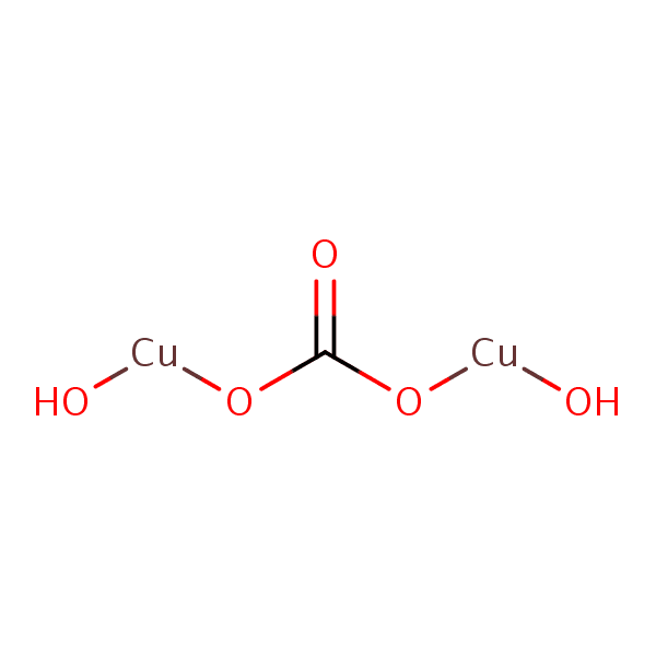 COPPER CARBONATE HYDROXIDE 분자 구조