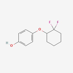 DIFLUOROCYCLOHEXYLOXYPHENOL 분자 구조