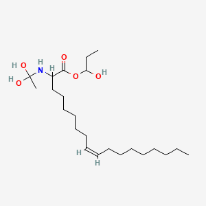 DIHYDROXYETHYLAMINO HYDROXYPROPYL OLEATE 분자 구조