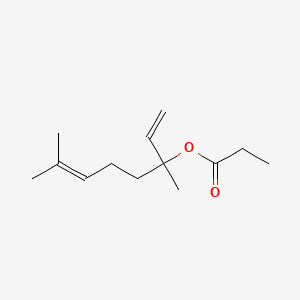 1,6-Octadien-3-ol, 3,7-dimethyl-, propanoate 분자 구조