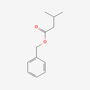 Butanoic acid, 3-methyl-, phenylmethyl ester 분자 구조