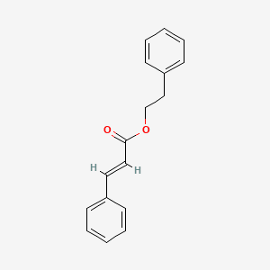 2-Propenoic acid, 3-phenyl-, 2-phenylethyl ester 분자 구조
