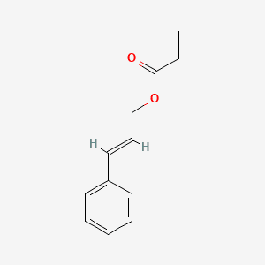 2-Propen-1-ol, 3-phenyl-, propanoate 분자 구조