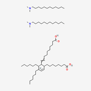 DIMETHYL LAURAMINE DIMER DILINOLEATE 분자 구조
