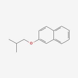 Naphthalene, 2-(2-methylpropoxy)- 분자 구조