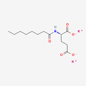 DIPOTASSIUM CAPRYLOYL GLUTAMATE 분자 구조