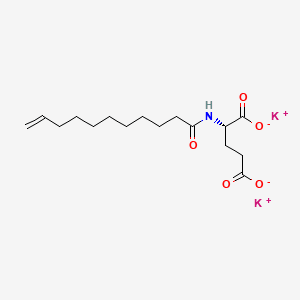 DIPOTASSIUM UNDECYLENOYL GLUTAMATE 분자 구조