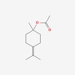 ISOPROPYLIDENE-METHYL-CYCLOHEXYL ACETATE 분자 구조