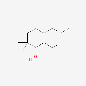 1-Naphthalenol, 1,2,3,4,4a,5,8,8a-octahydro-2,2,6,8-tetramethyl- 분자 구조
