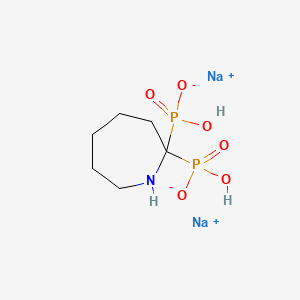 DISODIUM AZACYCLOHEPTANE DIPHOSPHONATE 분자 구조