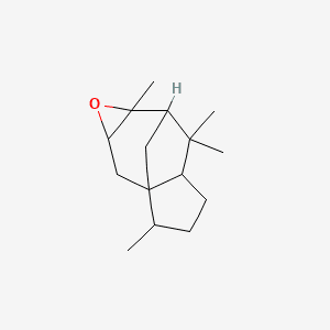 2H-2a,7-Methanoazuleno[5,6-b]oxirene, octahydro-3,6,6,7a-tetramethyl-, [1aS-(1a.alpha.,2a.beta.,3.alpha.,5a.alpha.,7.beta.,7a.alpha.)]- 분자 구조