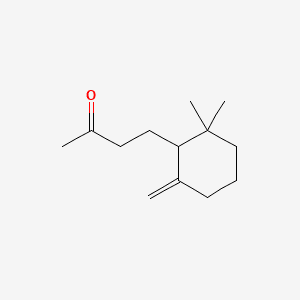 2-Butanone, 4-(2,2-dimethyl-6-methylenecyclohexyl)- 분자 구조