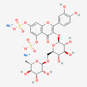 DISODIUM RUTINYL DISULFATE 분자 구조