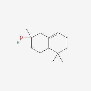 2-Naphthalenol, 1,2,3,4,4a,5,6,7-octahydro-2,5,5-trimethyl- 분자 구조