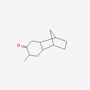 1,4-Methanonaphthalen-6(2H)-one, octahydro-7-methyl- 분자 구조