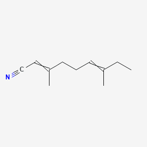 2,6-Nonadienenitrile, 3,7-dimethyl- 분자 구조