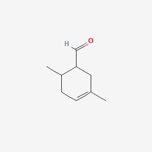 3-Cyclohexene-1-carboxaldehyde, 3,6-dimethyl- 분자 구조