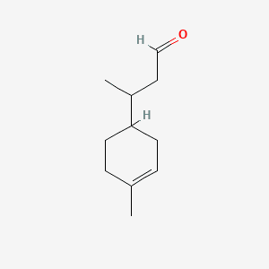 3-Cyclohexene-1-propanal, .beta.,4-dimethyl- 분자 구조