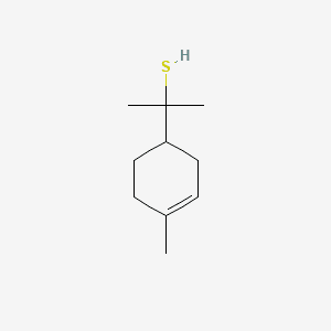3-Cyclohexene-1-methanethiol, .alpha.,.alpha.,4-trimethyl- 분자 구조