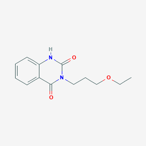 ETHOXYPROPYL QUINAZOLINEDIONE 분자 구조