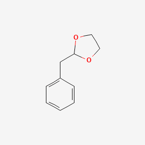 1,3-Dioxolane, 2-(phenylmethyl)- 분자 구조