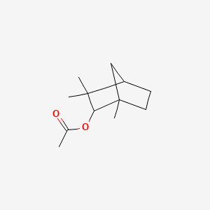 Bicyclo[2.2.1]heptan-2-ol, 1,3,3-trimethyl-, acetate 분자 구조