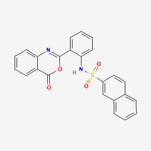 OXOBENZOXAZINYL NAPHTHALENE SULFOANILIDE Molecular structure