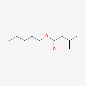 Butanoic acid, 3-methyl-, pentyl ester 분자 구조