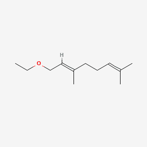 2,6-Octadiene, 1-ethoxy-3,7-dimethyl- 분자 구조