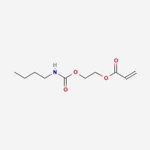 2-Propenoic acid, 2-[[(butylamino)carbonyl]oxy]ethyl ester 분자 구조
