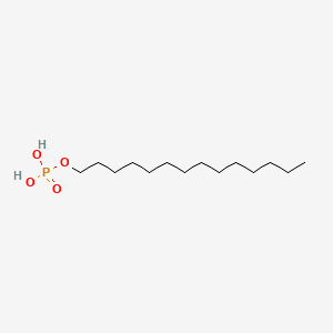 1-Tetradecanol, dihydrogen phosphate 분자 구조