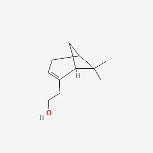 Bicyclo[3.1.1]hept-2-ene-2-ethanol, 6,6-dimethyl- 분자 구조